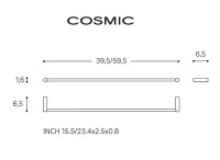 MEDIDAS TOALLERO LAVABO LOGIC COSMIC